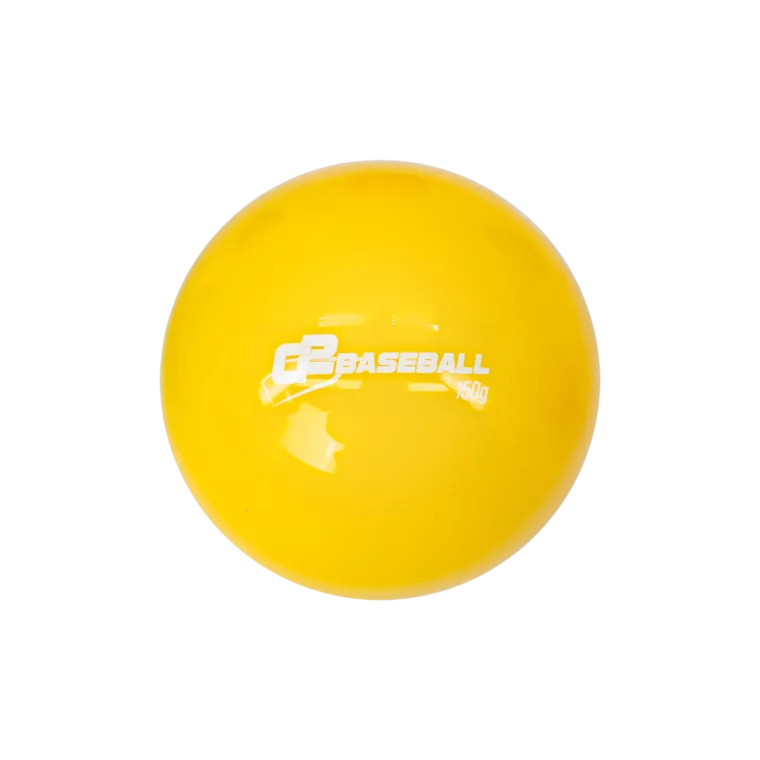 Yellow 150 gram C2 Throwing Plyoball for overspeed training and arm speed