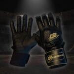 GOLD EDITION BLACK Batting Gloves C2Baseball Pro-2