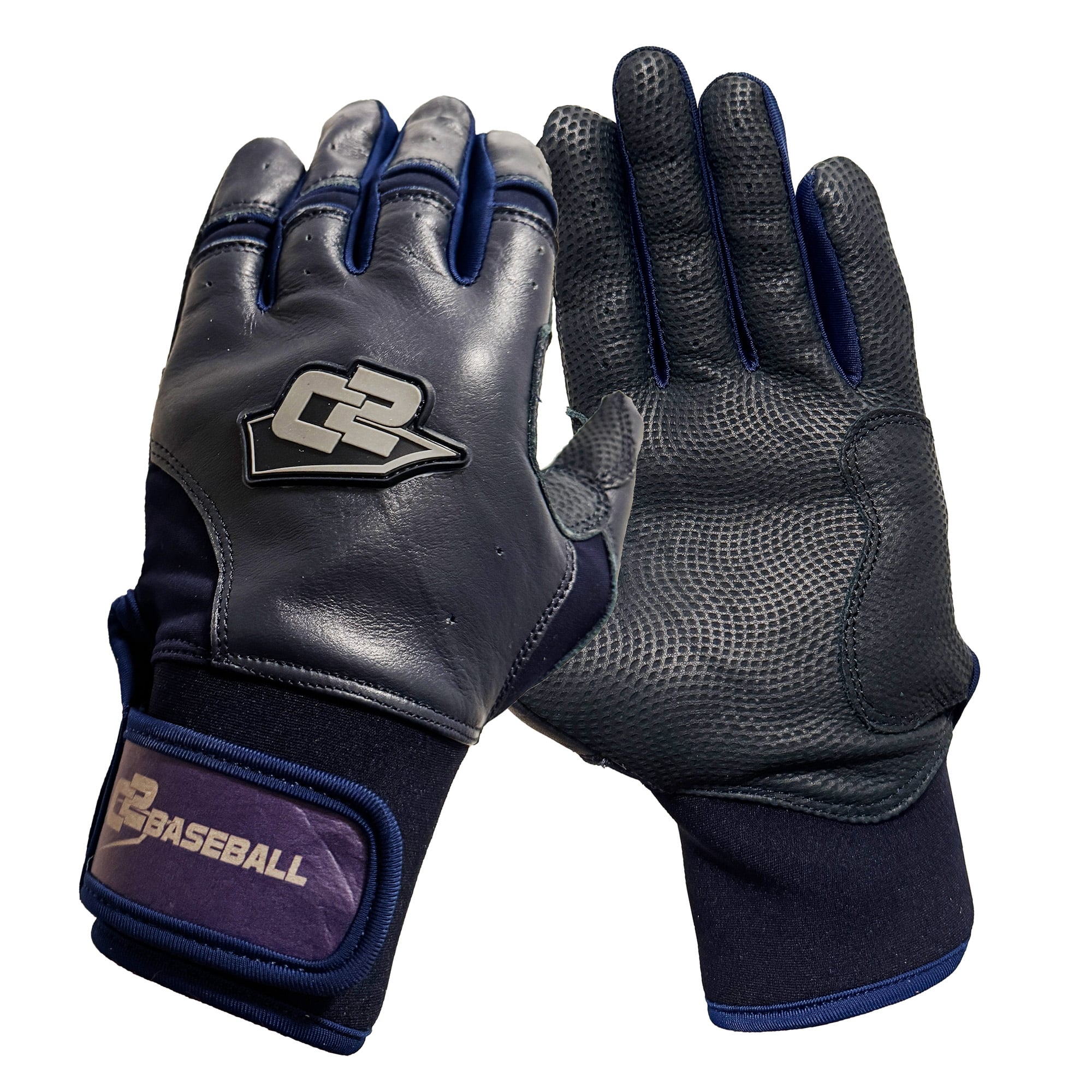 Batting Gloves C2Baseball Pro-3 Navy