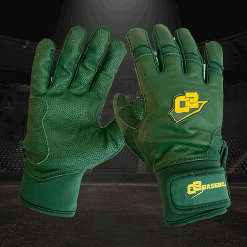 Pálkařské rukavice C2Baseball Pro-3 Dark Green